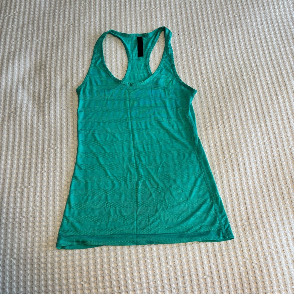 90 Degree Racer back Workout Tank Top Small - Teal